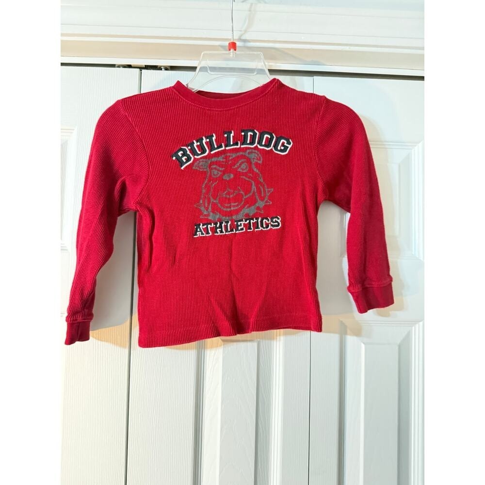 Gymboree Boys Size 5 Thermal Bulldogs‎ Athletics Long Sleeve Shirt
